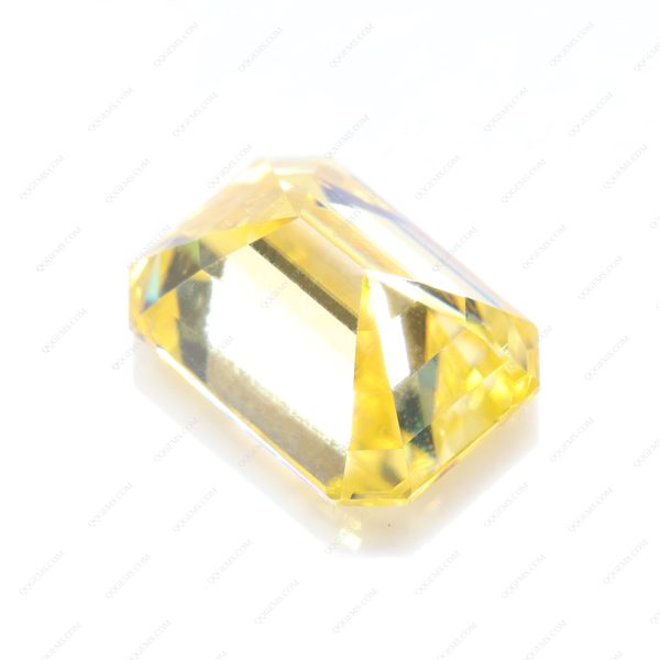 Emerald/Octagon Step Cut Plating Light Yellow Loose Moissanite Diamond - Image 4