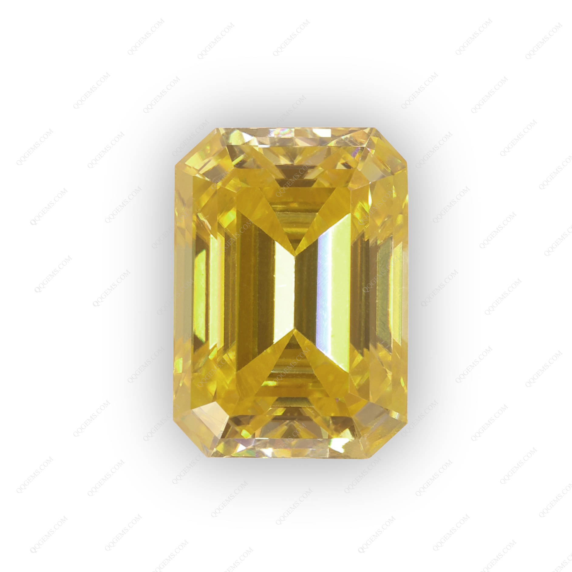Emerald/Octagon Step Cut Plating Light Yellow Loose Moissanite Diamond - Image 5