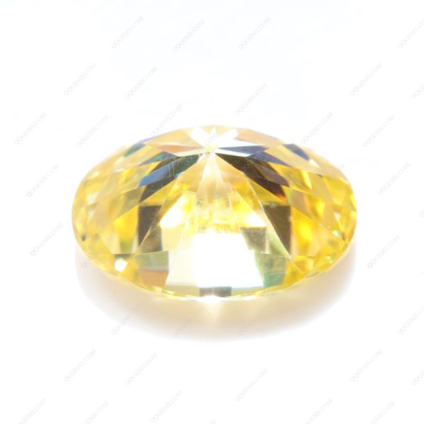 Oval Cut Plating Lemon Yellow Loose Moissanite Diamond Light Yellow Color Moissanite - Image 2