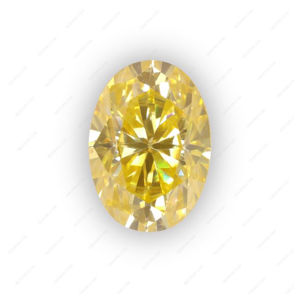 Oval Cut Plating Lemon Yellow Loose Moissanite Diamond Light Yellow Color Moissanite - Image 4