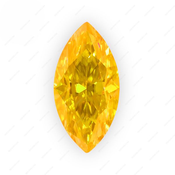 Marquise Cut Plating Golden Yellow Loose Moissanite Diamond Vivid Yellow Color Moissanite Gems - Image 2