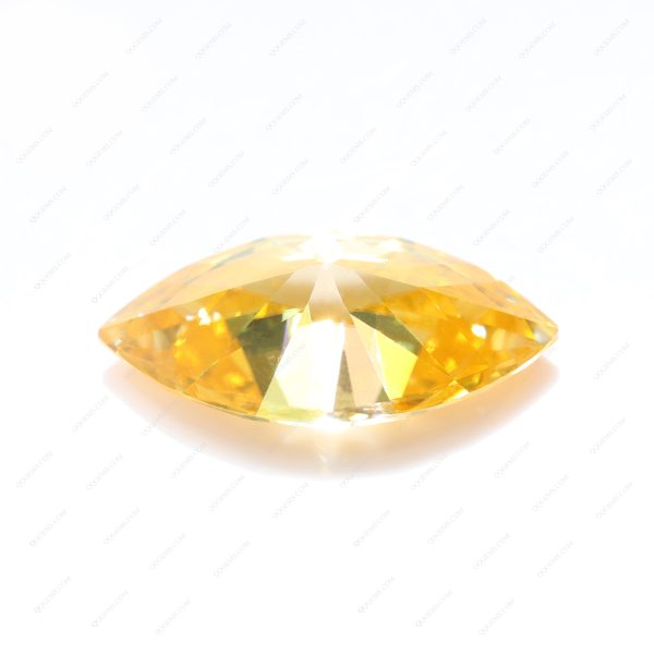 Marquise Cut Plating Golden Yellow Loose Moissanite Diamond Vivid Yellow Color Moissanite Gems - Image 3