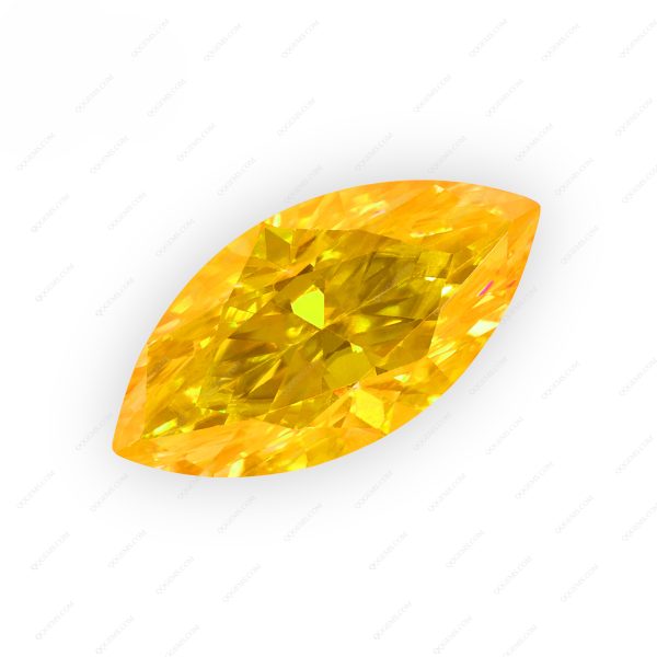 Marquise Cut Plating Golden Yellow Loose Moissanite Diamond Vivid Yellow Color Moissanite Gems - Image 4