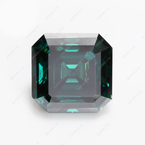 Asscher Cut Light Green/green/dark Green Moissanite Loose Gemstones - Image 4