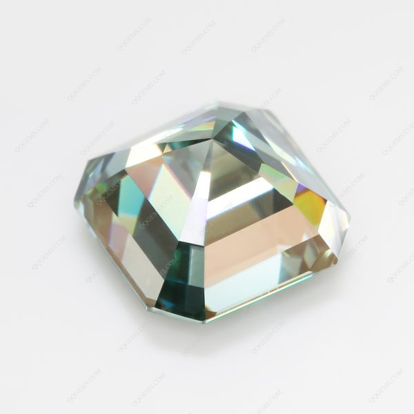 Asscher Cut Light Green/green/dark Green Moissanite Loose Gemstones - Image 4