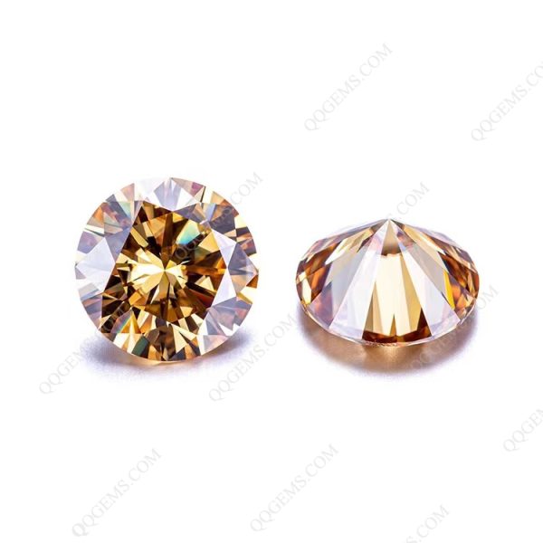 Cushion/Round/Oval/Marquise/Pear/Heart/Square/Asscher/Emrald/Radiant Cut champagne Moissanite - Image 4
