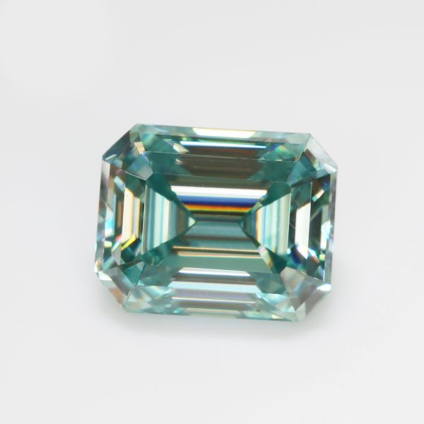 Aquamarine/aquamarine Moissanite VVS1 GRA Certificate Bluish Green Loose Moissanite Diamonds  - Image 4