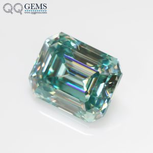Aquamarine/aquamarine Moissanite VVS1 GRA Certificate Bluish Green Loose Moissanite Diamonds 