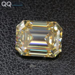 Yellow Moissanite Loose Diamonds Gems Original Raw Material Color Yellow Moissanite