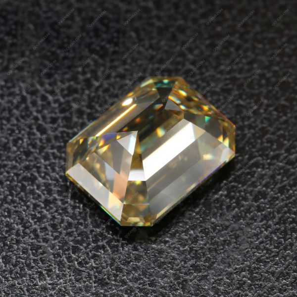 Yellow Moissanite Loose Diamonds Gems Original Raw Material Color Yellow Moissanite - Image 2