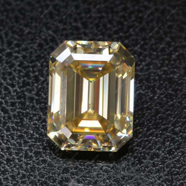 Yellow Moissanite Loose Diamonds Gems Original Raw Material Color Yellow Moissanite - Image 4