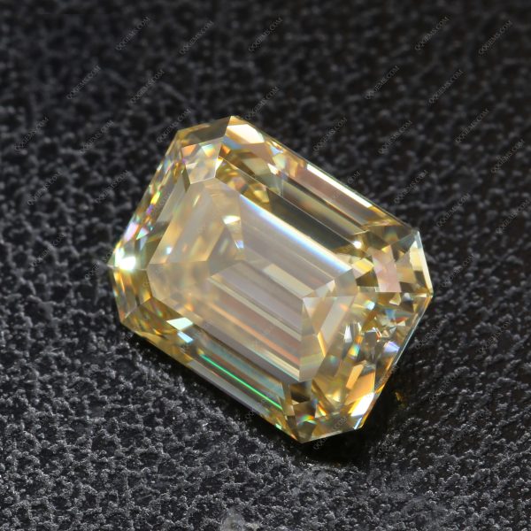 Yellow Moissanite Loose Diamonds Gems Original Raw Material Color Yellow Moissanite - Image 5