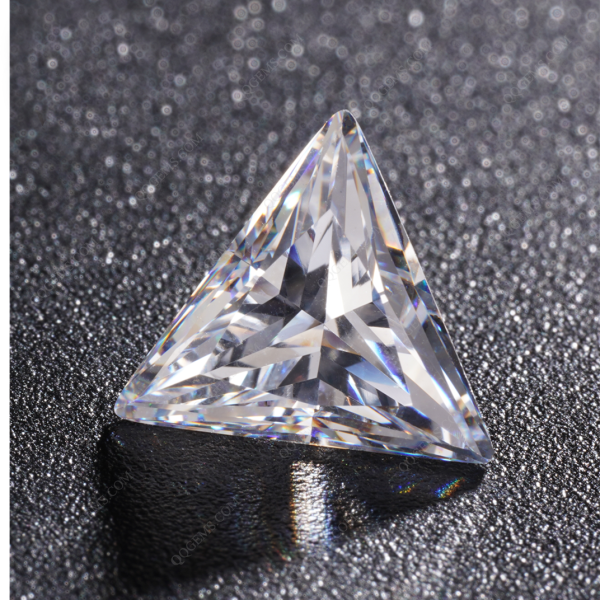 Triangle Cut Moissanite Loose Diamonds GRA Certificate Triangle Shape White Carat Moissanite  - Image 3