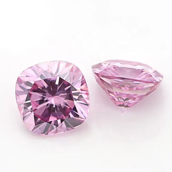 Asscher Cut Moissanite Gemstones Plating pink VVS Clarity Loose Moissanite Gemstone Diamond for Jewelry - Image 4