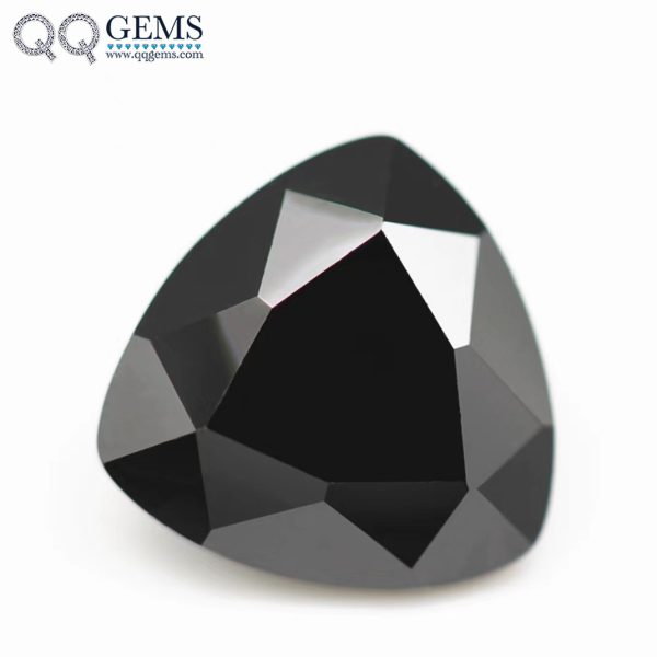 Wholesale Price High Quality Trillion Cut Black Moissanite Loose Diamonds
