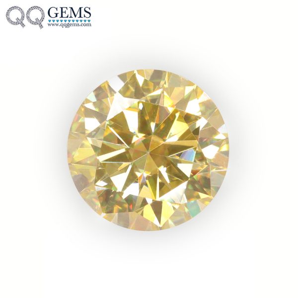 Factory Wholesale Price Mult-shape Plating Light Yellow Moissanite Diamond