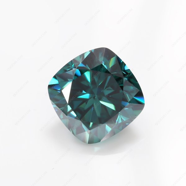 Cushion Cut Light Green/green/dark Green Moissanite Loose Gemstones - Image 4
