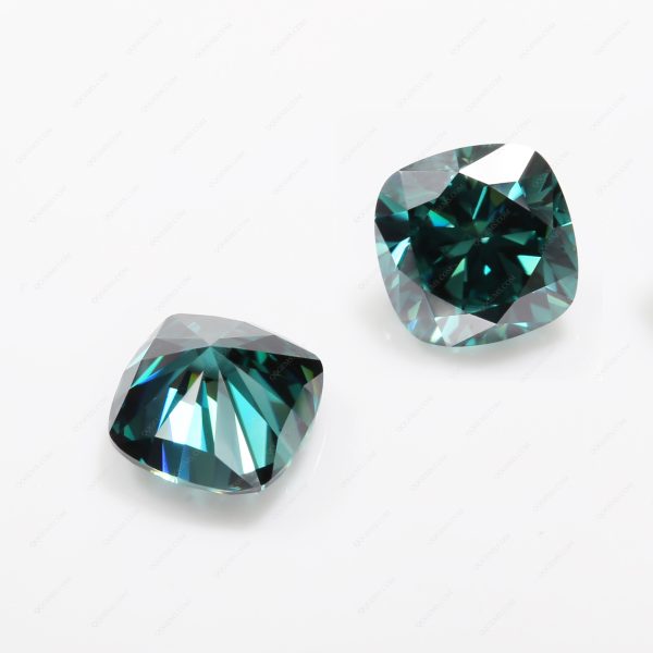 Cushion Cut Light Green/green/dark Green Moissanite Loose Gemstones - Image 5