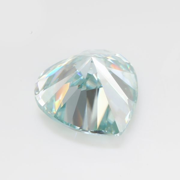 Heart Cut Light Aquamarine/aquamarine Moissanite Loose Gemstones - Image 3