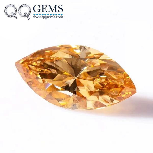Heart Cut champagne Moissanite Loose Gemstones - Image 3