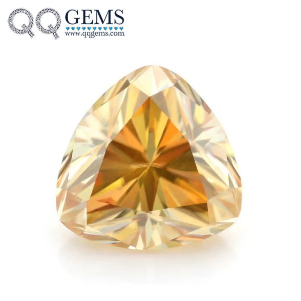 Heart Cut champagne Moissanite Loose Gemstones