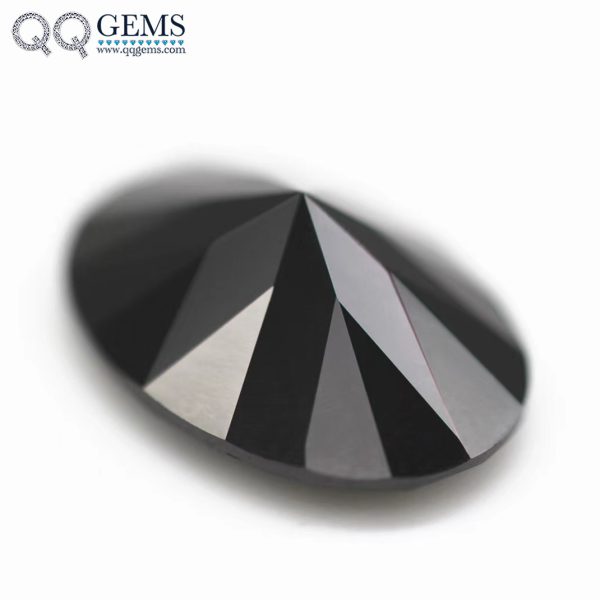 Hight Quality Black Color Clarity Oval Cut Moissanite Loose Diamond - Image 2