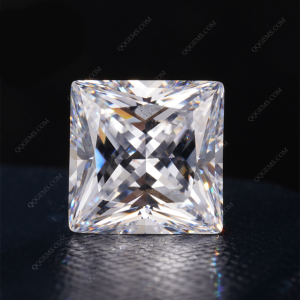 D-VVS1 Princess Cut Moissanite Loose Diamonds GRA Certificate square Princess Cut - Image 2