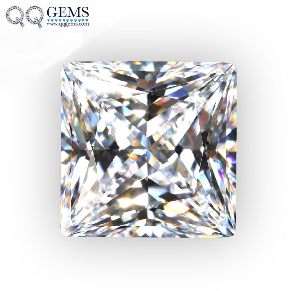 D-VVS1 Princess Cut Moissanite Loose Diamonds GRA Certificate square Princess Cut