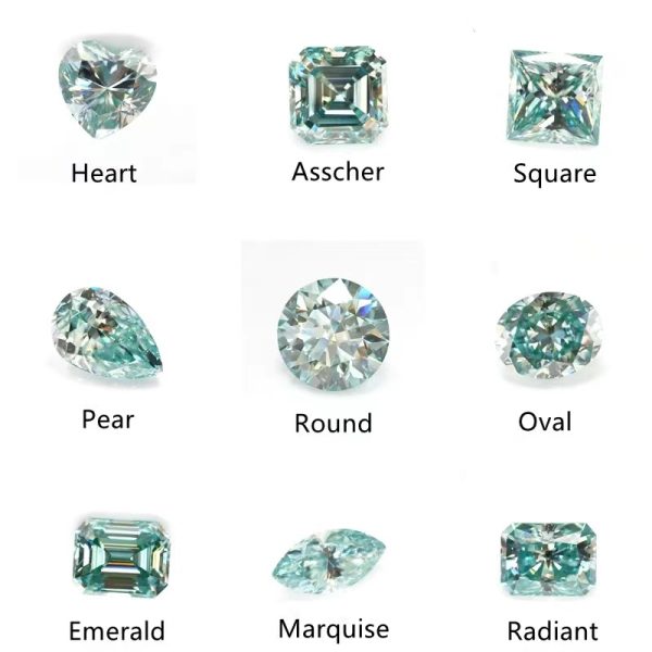 Marquise Cut Light Aquamarine/aquamarine Moissanite Loose Gemstones - Image 7