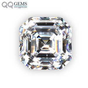Asscher Cut Moissanite Loose Diamonds with GRA Certificate Asscher White Moissanite
