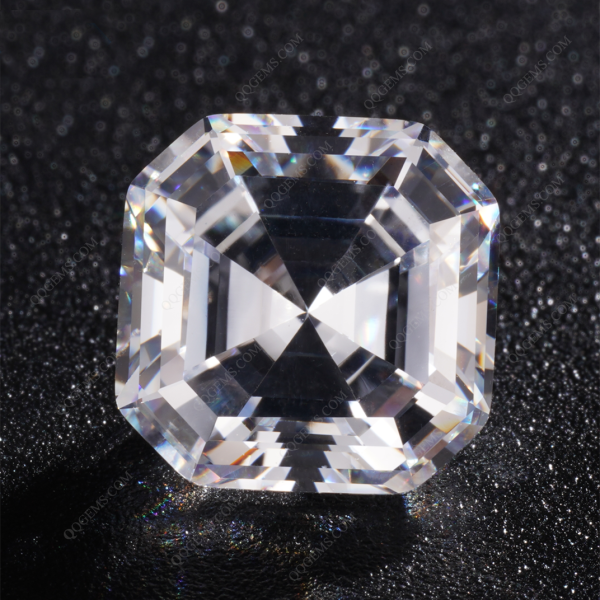 Asscher Cut Moissanite Loose Diamonds with GRA Certificate Asscher White Moissanite - Image 2