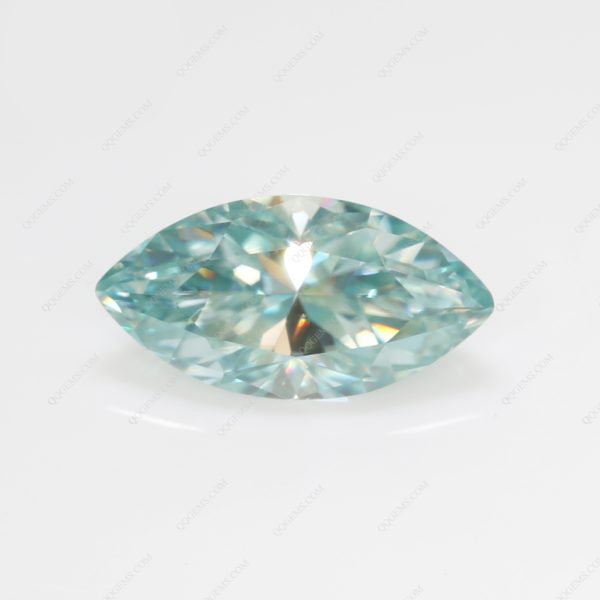 Marquise Cut Light Aquamarine/aquamarine Moissanite Loose Gemstones - Image 3