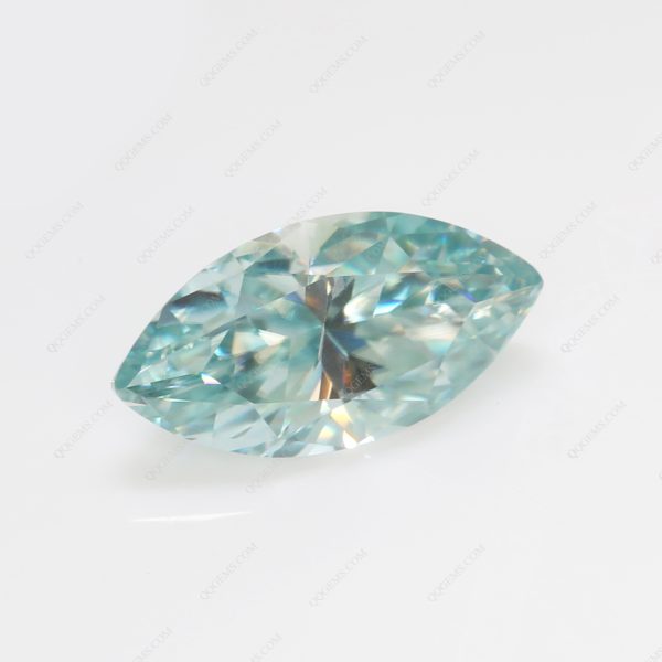 Marquise Cut Light Aquamarine/aquamarine Moissanite Loose Gemstones - Image 4
