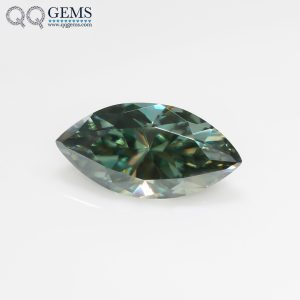 Marquise Cut Light Green/green/dark Green Moissanite Loose Gemstones