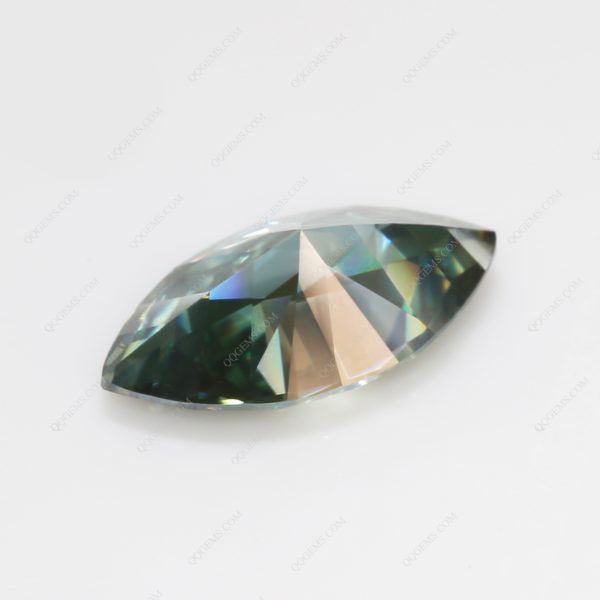 Marquise Cut Light Green/green/dark Green Moissanite Loose Gemstones - Image 4
