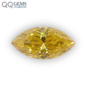 Moissanite Loose Stones Marquise Shape Ice Crushed Cut Original Vivid Yellow Moissanite Diamonds