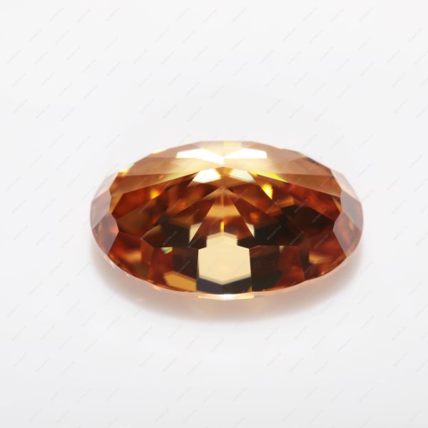 Oval Cut Dark champagne Moissanite Loose Gemstones VVS1 GRA Certificate - Image 5