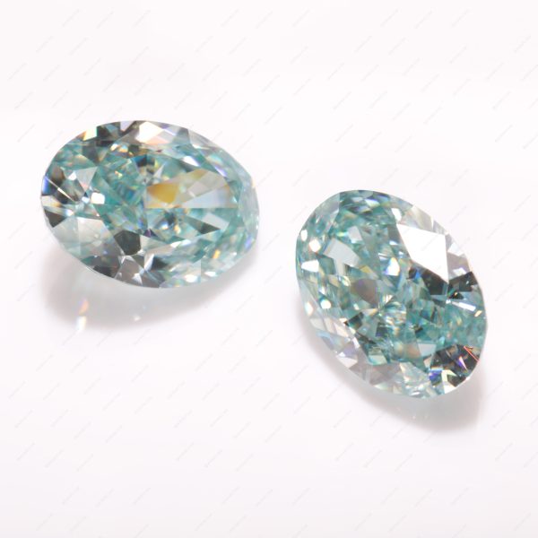 Oval Cut Light Aquamarine/aquamarine Moissanite Loose Gemstones - Image 6