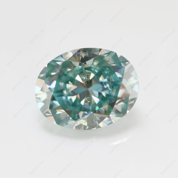 Oval Cut Light Aquamarine/aquamarine Moissanite Loose Gemstones - Image 2