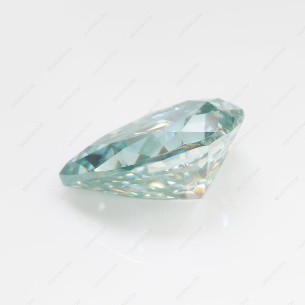 Pear Cut Light Aquamarine/aquamarine Moissanite Loose Gemstones - Image 6