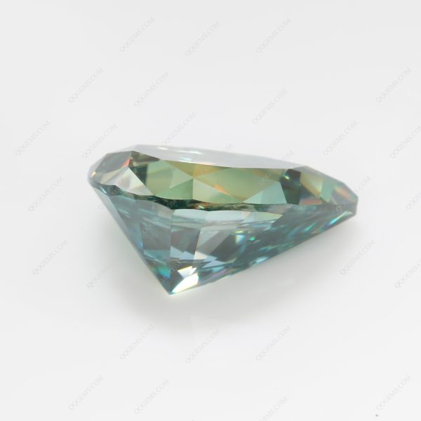 Oval Cut Light Green/green/dark Green Moissanite Loose Gemstones - Image 3