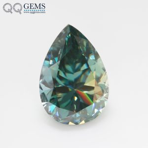 Oval Cut Light Green/green/dark Green Moissanite Loose Gemstones