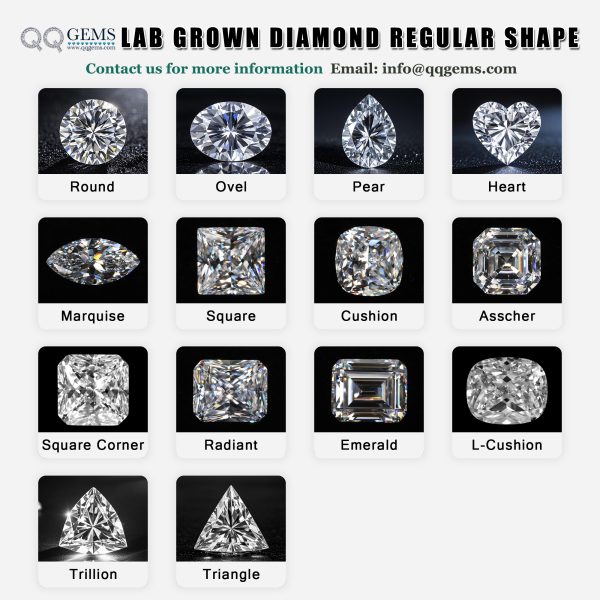 DEF Color VVS/VS Clarify Square Princess Cut Lab Grown Diamonds Loose Diamonds Lab Diamonds - Image 6