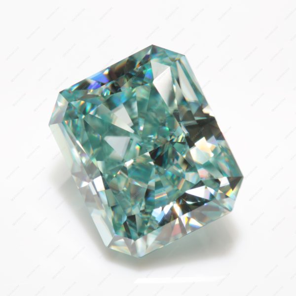 Radiant Cut Light Aquamarine/aquamarine Moissanite Loose Gemstones - Image 4