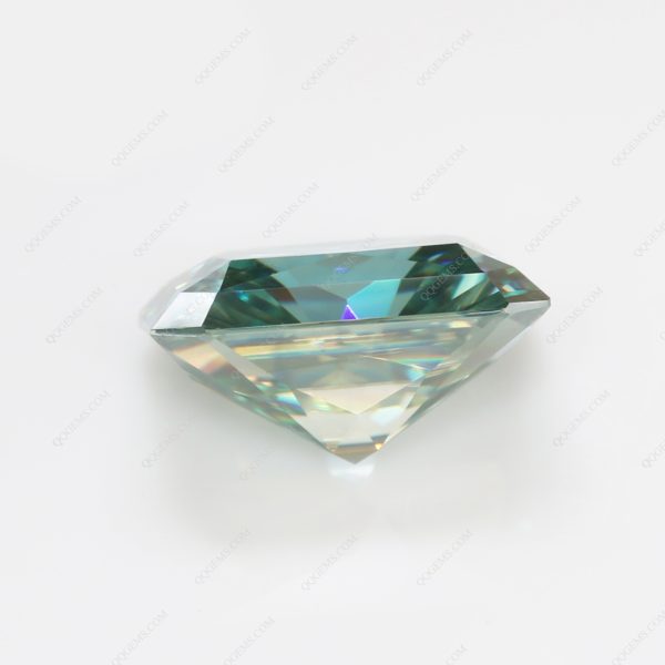 Radiant Cut Light Green/green/dark Green Moissanite Loose Gemstones - Image 4