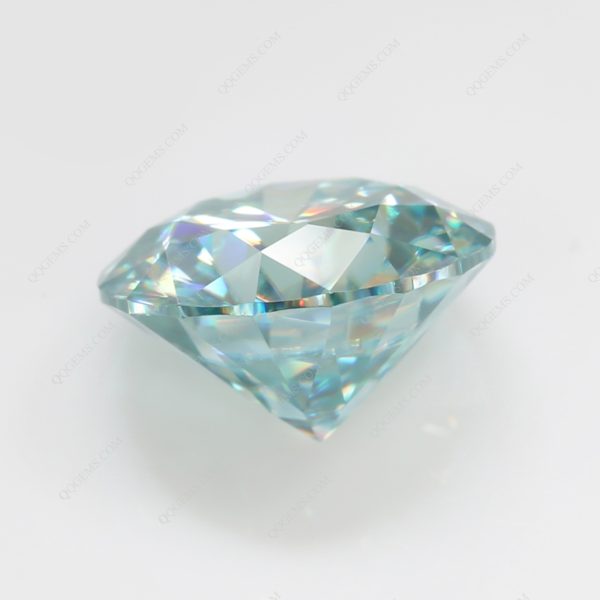 Round Cut Light Aquamarine/aquamarine Moissanite Loose Gemstones - Image 2