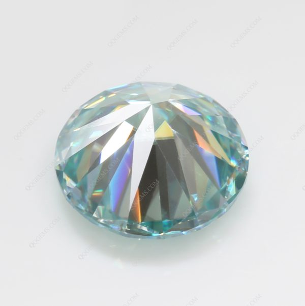 Round Cut Light Aquamarine/aquamarine Moissanite Loose Gemstones - Image 4