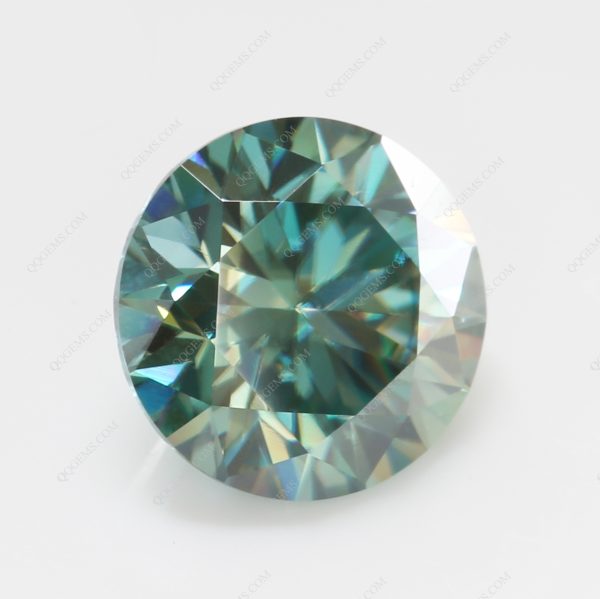Round Cut Light Green/green/dark Green Moissanite Loose Gemstones - Image 3