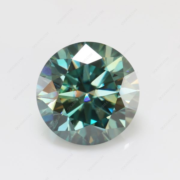 Round Cut Light Green/green/dark Green Moissanite Loose Gemstones - Image 4