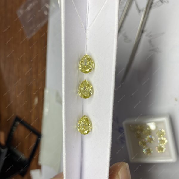 Moissanite Loose Gemstones Round Shape Ice Crushed Cut Raw Material - Image 2